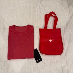 Men’s Lululemon Red Short Sleeve Crew Tee